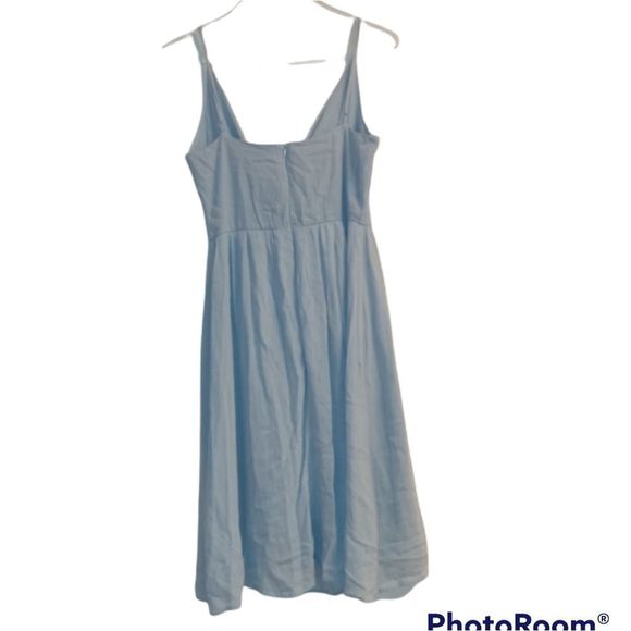Leith Baby Blue Spaghetti Strap Sternum Peek-A-Boo Dress 💙 - Picture 2 of 6